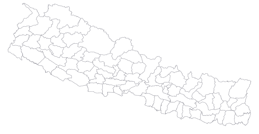 Map of Nepal showing Nabil SSE hub locations